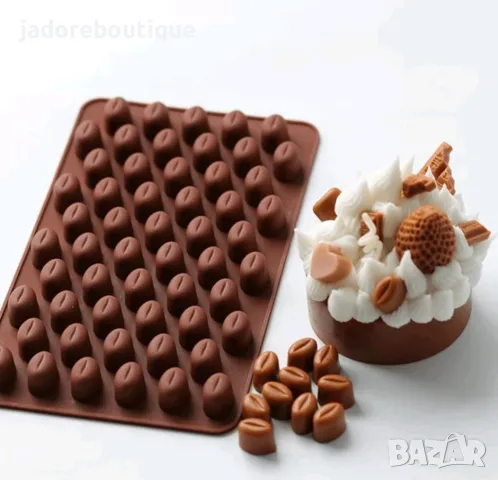 Силиконов молд Зърна кафе, снимка 1
