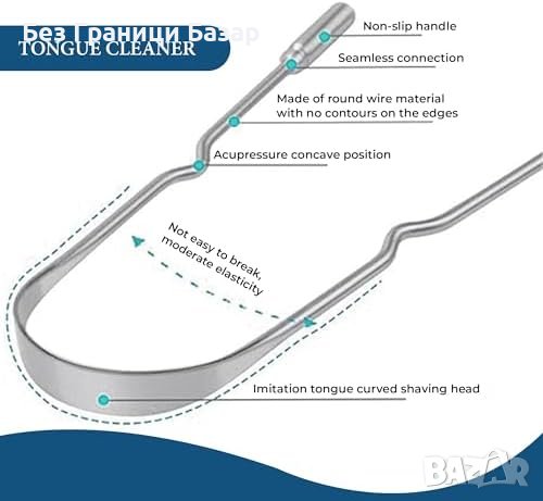Нов почистващ уред за език неръждаема стомана Хигиена уста, снимка 5 - Други стоки за дома - 43006073