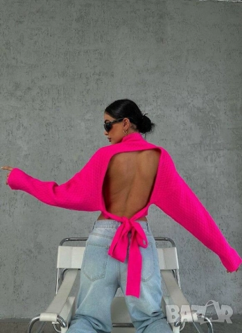 блуза с гол гръб 