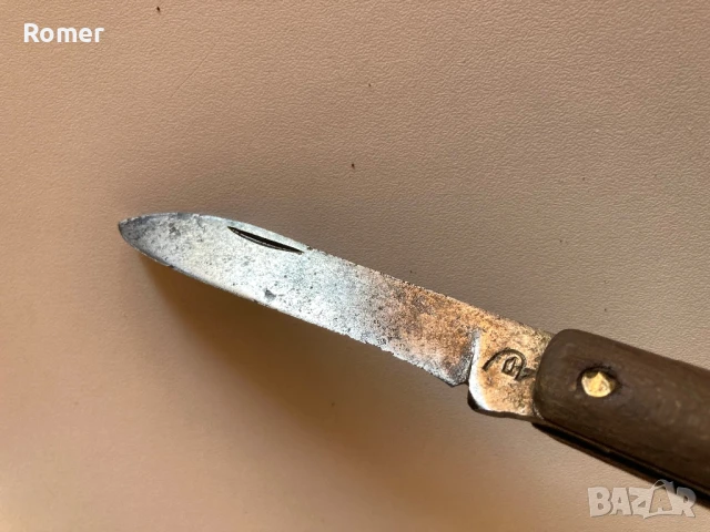 Старо българско джобно ножче Сърп и чук, снимка 2 - Антикварни и старинни предмети - 51391095
