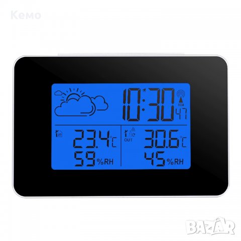 Цифров часовник термометър влагомер – Безжична Метеостанция с външен датчик, снимка 6 - Други стоки за дома - 28956432