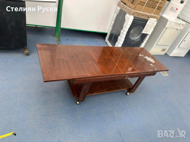 1598 стара ниска холна маса / масичка 50/160см смр -цена 23 лв или 11,76 евро -50 см височина / 50 с