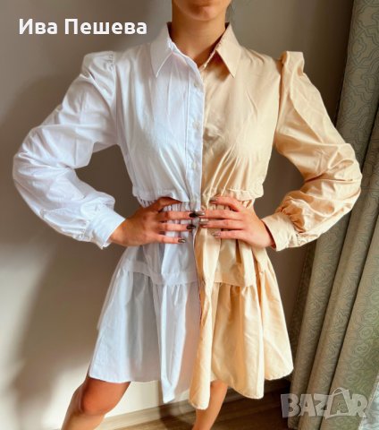 Риза-рокля двуцветна