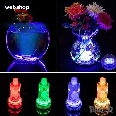 Комплект от 2 бр. водоустойчиви LED лампи RGB с дистанцинно, снимка 10 - Лед осветление - 39537558