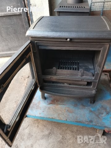 Френска чугунена печка на дърва 7kW , снимка 5 - Камини - 43468221