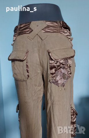 Дизайнерски панталон в цвят нюд "Watcher" / голям размер , снимка 7 - Панталони - 32579145
