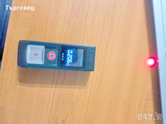 Използвана Лазерна ролетка BOSCH PLR 15, снимка 2 - Други инструменти - 52881614