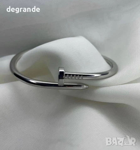 Стилни гривни в бяло и златно  , снимка 5 - Гривни - 50831732