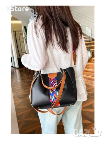 Дамска Чанта 4в1 – Модел 2025 | Елегантна, Практична, Многофункционална | Различни Цветове, снимка 10 - Чанти - 52547534