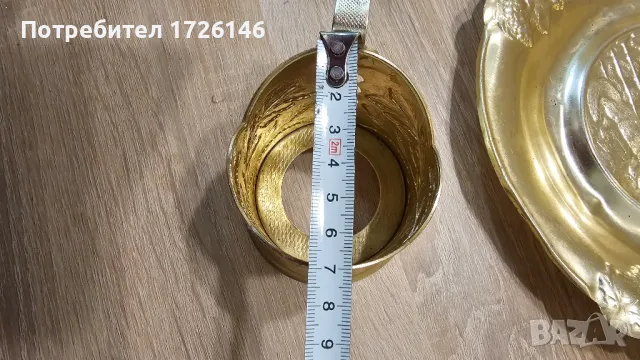 Старинни съветски метални предмети- чиния, подстакани и салфетник, снимка 12 - Антикварни и старинни предмети - 48991701