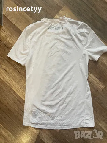 Бяла тениска Adidas, снимка 4 - Тениски - 49826330