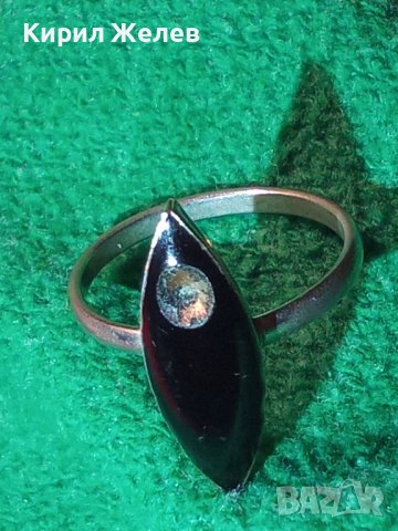 СТАР ВИНТИДЖ МЕТАЛЕН ПРЪСТЕН с КАТАЛИН СМОЛА 20421