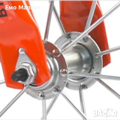 Детски велосипед с противоплъзгащи се гуми и светещи помощни колела, снимка 6 - Велосипеди - 49771893