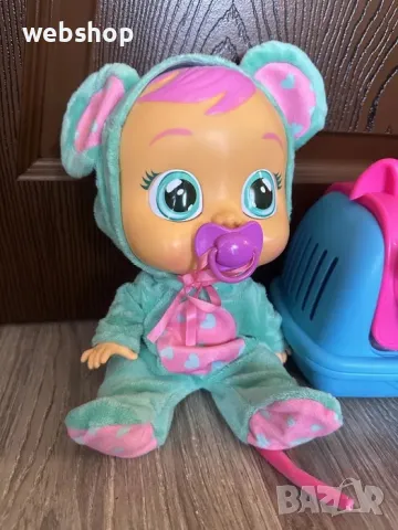 Плачещо Бебе Cry Babies с биберон и шише за мляко, 30 см , снимка 1