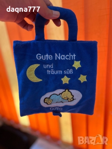 Книга от плат GoBo, книга за лека нощ, книга за бебета, книжка с картинки, хващане, усещане, учене, , снимка 7 - Други - 51678308