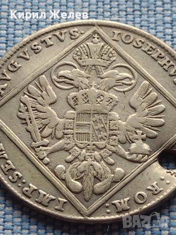 Сребърна монета 20 кройцера 1770г. Йозеф втори Нюрнберг за КОЛЕКЦИОНЕРИ 13685, снимка 7 - Нумизматика и бонистика - 42944572