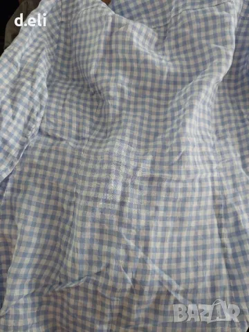 Massimo Dutty Size S-M 100% Лен Страхотна риза, снимка 4 - Ризи - 49880160