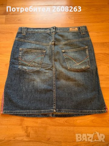 Дънкова Пола 42 размер, снимка 2 - Поли - 28534006