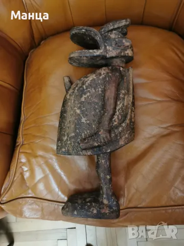 Африканска фигура Бауле от Кот ди Воар, снимка 2 - Антикварни и старинни предмети - 48335231