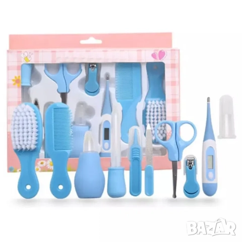 Комплект за хигиена бебешки принадлежности, хигиенен комплект за бебе,грижа,10 принадлежности, снимка 4 - Други - 52197964