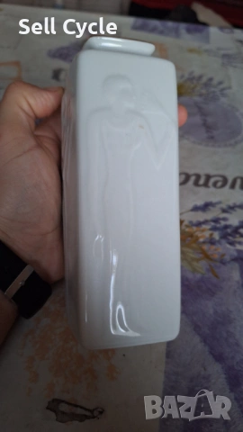 ✅БЪЛГАРСКА ПОРЦЕЛАНОВА ВАЗИЧКА - 15 Г. ЗИЕНО - ШУМЕН❗, снимка 5 - Други ценни предмети - 53042912