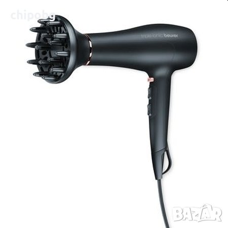Сешоар, Beurer HC 50 Hair dryer, 2 200 W, triple ionic function, 2 attachments, 3 heat settings,2 bl, снимка 3 - Сешоари - 38475017