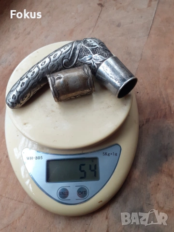 Стар сребърен бастун чадър дръжка сребро антика 19 век, снимка 8 - Антикварни и старинни предмети - 53275725