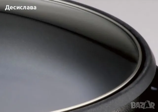 Електрически тиган за приготвяне на пица Rosberg R51010B, снимка 4 - Съдове за готвене - 49223304