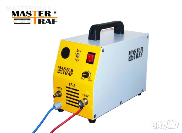 Българско зарядно трансформаторно устройство за акумулатор 12V/24V 15A, снимка 2 - Друга електроника - 48590090