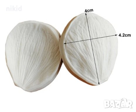 Анемоне Съсънки божур а] листо силиконов молд вейнър вайнър 2 части украса декор фондан, снимка 2 - Форми - 39455765