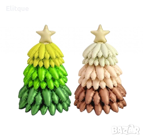 Коледни балони 7 части 3D Коледни елхи – Перфектната декорация за празнично парти, снимка 7 - Други стоки за дома - 52786872