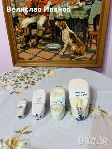 Порцеланови холандски обувчици.Delft. Отлично състояние., снимка 4 - Колекции - 49329373