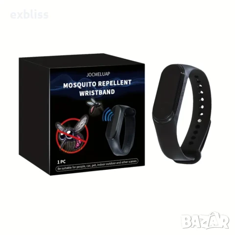 Иновативна ултразвукова гривна против комари и насекоми, снимка 7 - Гривни - 50760744