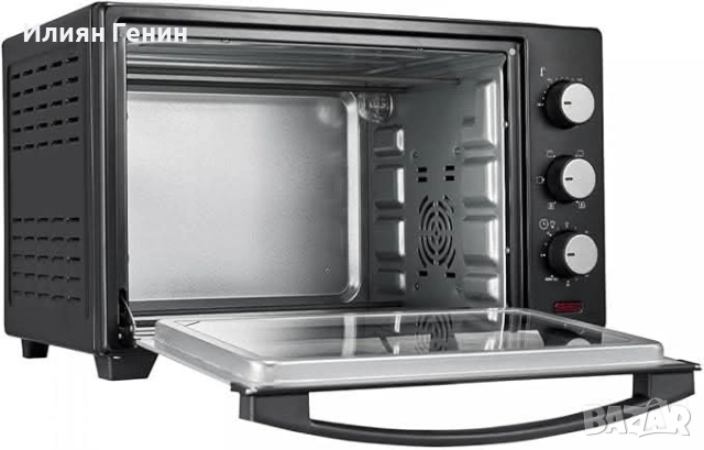 Мини фурна Jago® с рециркулация, вътрешно осветление, електрическа, 30 л, снимка 3 - Печки, фурни - 52184497