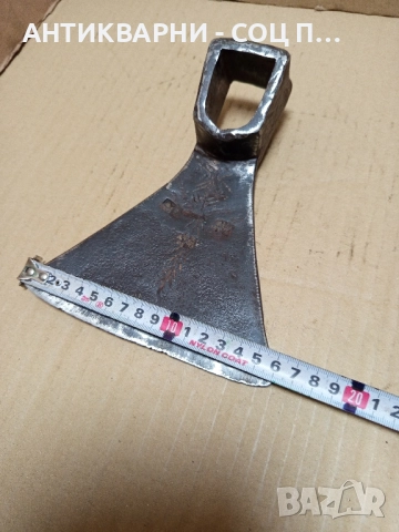 Соц Стара Ръчно Кована Мотичка 0.840кг. Номер 6., снимка 9 - Антикварни и старинни предмети - 51645485