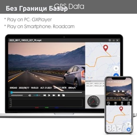 Нова 1080P Мотоциклетна Камера с GPS и WiFi, HDR, EIS, Водоустойчива, снимка 7 - Друга електроника - 43365985