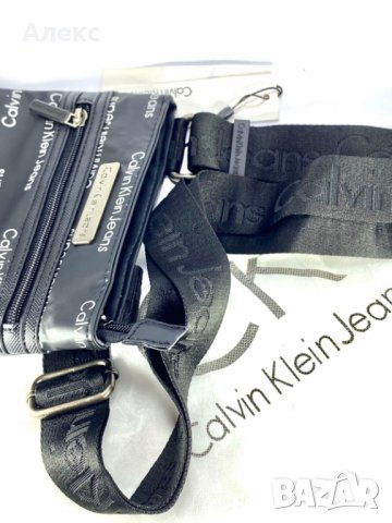 Мъжка кожена чанта Calvin Klein промазка, снимка 3 - Чанти - 27682360