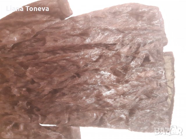 ДЬЛГО ПАЛТО ЕСТЕСТВЕН КОСЪМ, снимка 9 - Палта, манта - 33244848
