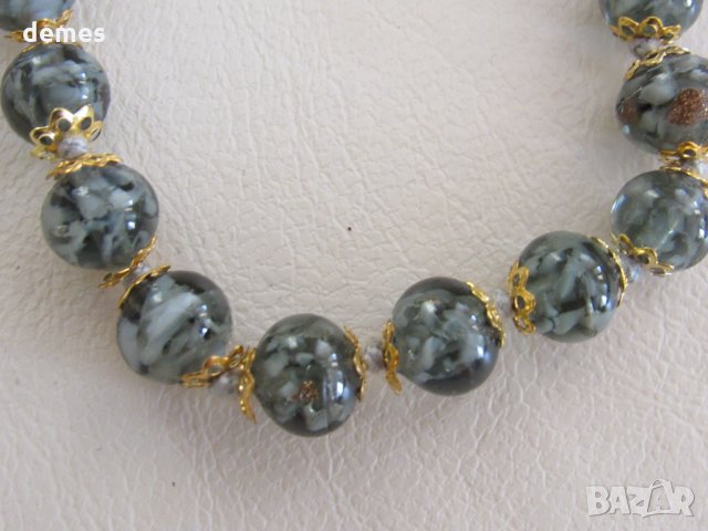 Ръчно изработена гривна от стъкло Мурано, Венеция, снимка 5 - Гривни - 35119002