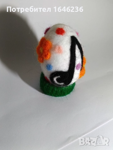 Великденски яйца, ръчно изработени с техниката иглонабиване , снимка 8 - Декорация за дома - 52247269