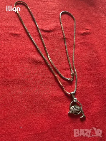 Сребърен синджир с висулка 925 Проба. 44.99лв. 49см., снимка 3 - Колиета, медальони, синджири - 49028128