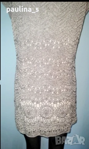 Два различни броя / Плетена на една кука туника за повод "Spiegel" и "Laura Ashley" / голям размер , снимка 9 - Туники - 28230789