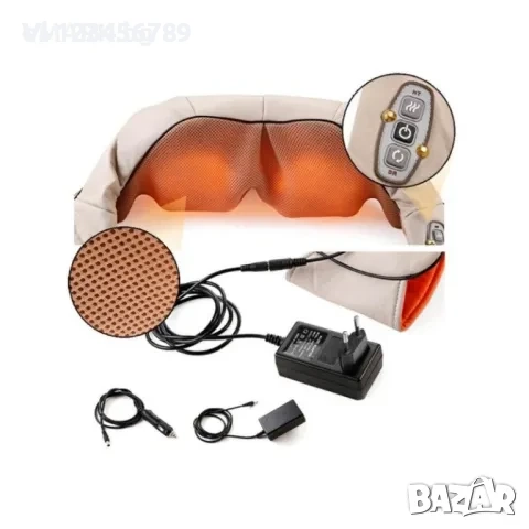 3D Шиацу масажор за цяло тяло, 12/220V, 4 бутона, снимка 3 - Масажори - 52287451