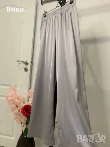 Сатенен панталон размер S-M, снимка 4 - Панталони - 49337497