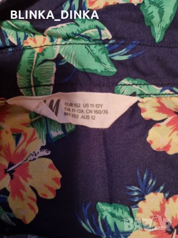 H&M риза 152, снимка 3 - Детски тениски и потници - 35020213