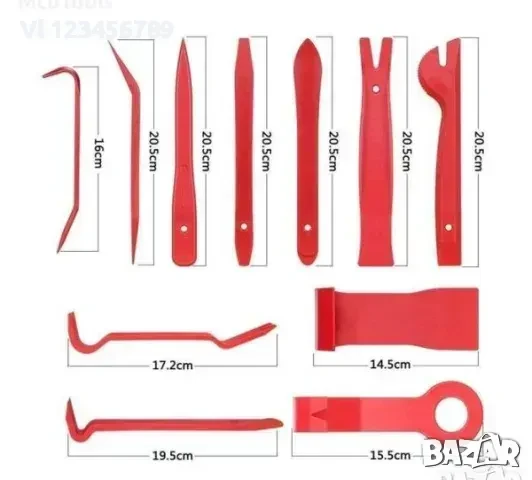 Комплект за демонтаж на интериорни елементи 19 части, снимка 3 - Аксесоари и консумативи - 50556473