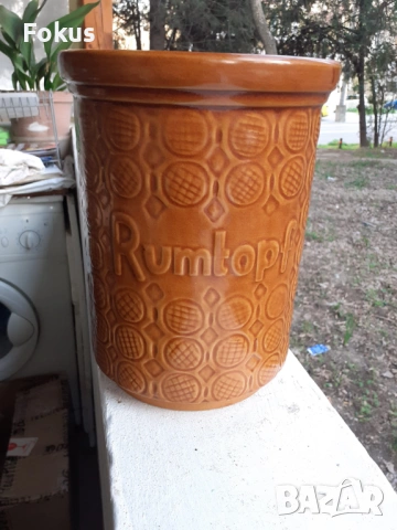 СТАРА ВАЗА САКСИЯ НЕМСКА КЕРАМИКА RUMTOPF