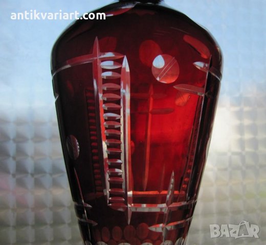 Стара Много голяма Кристална Гарафа, снимка 13 - Антикварни и старинни предмети - 26246489