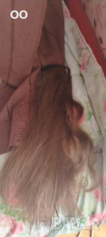 Кестенява коса за опашка 55-60 см дължина, изгодна цена, снимка 1