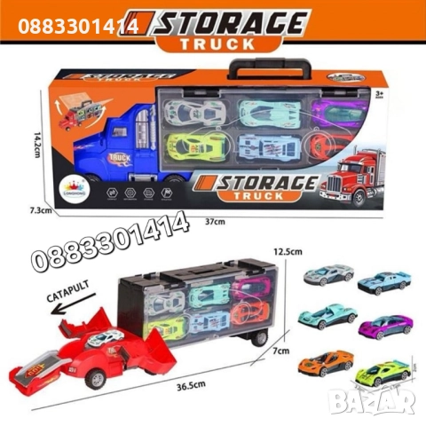 Камион с колички 